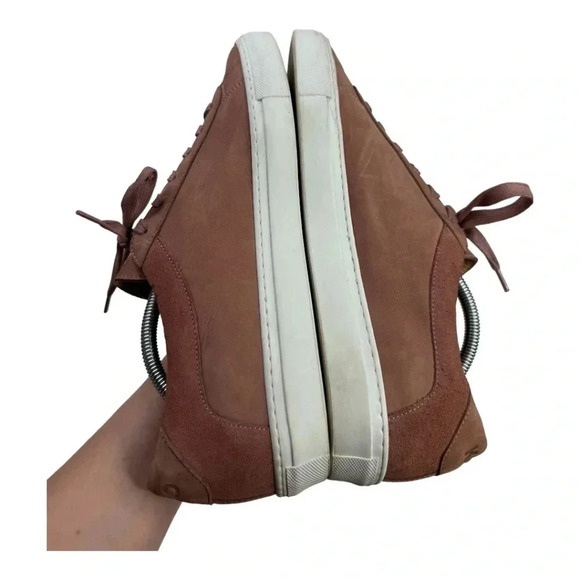 KOIO Capri Suede Leather Low Top Sneakers Clay Red - Picture 7 of 12